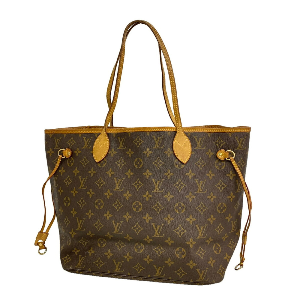 Louis Vuitton Monogram Neverfull MM Tote Bag M40156 Brown Women's OP020995